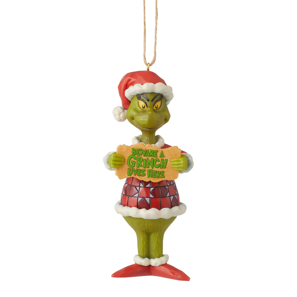 Grinch Beware Ornament