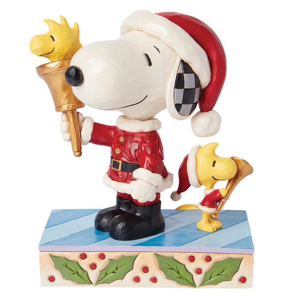 Santa Snoopy Ringing Bell