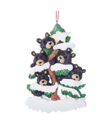 5.5"Bear Family of 5 On Tree Orn