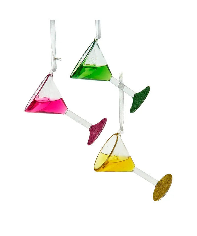 4" Martini Glass Ornament