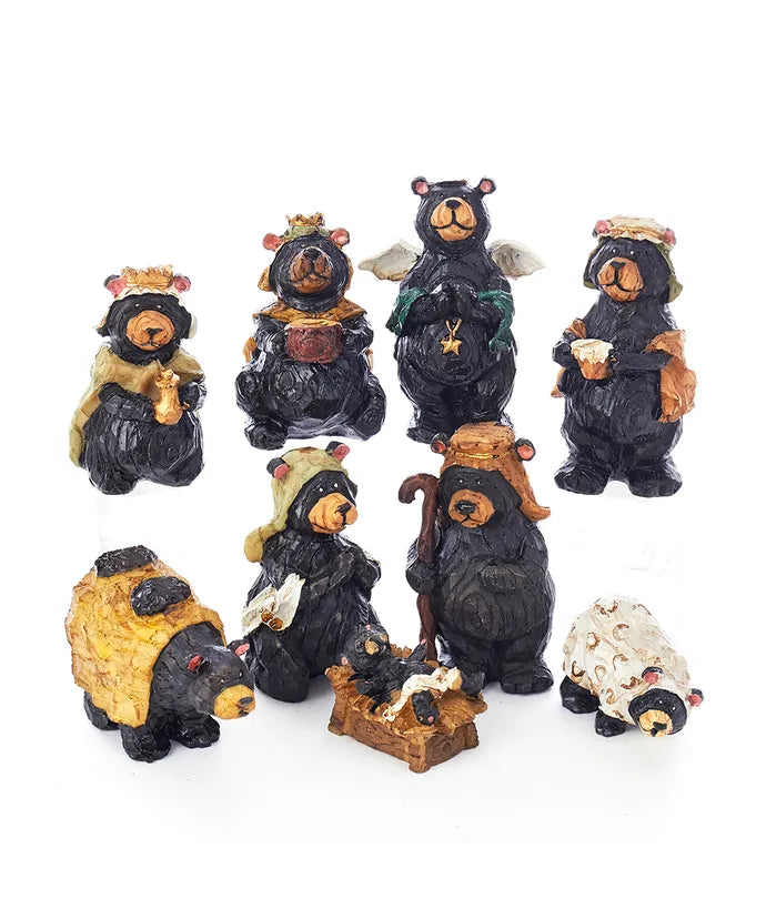 Bear Nativity Set, 9-Piece Set