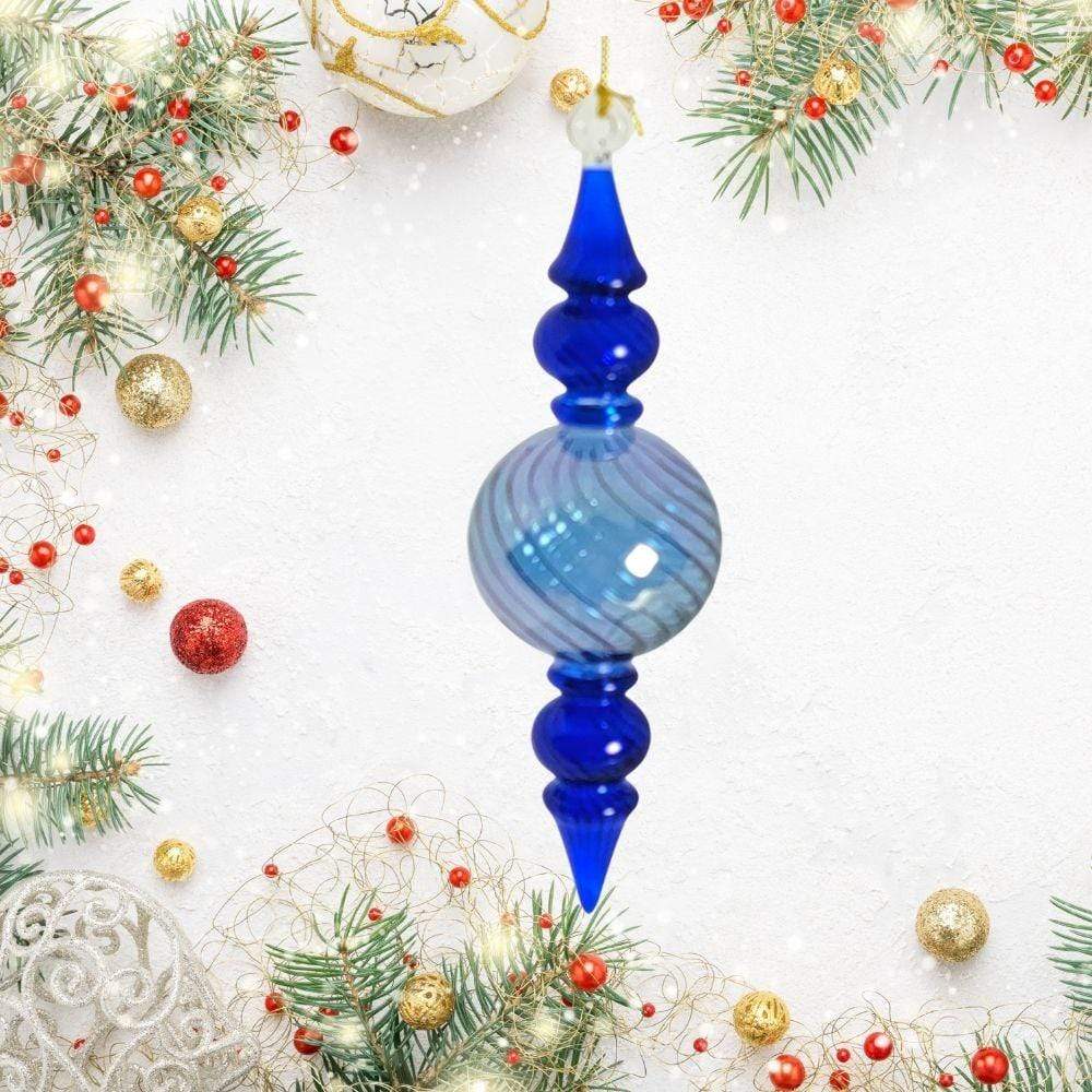 Blue Finial Ornament