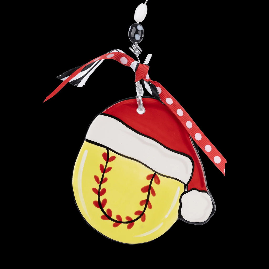 Softball Flat Ornament