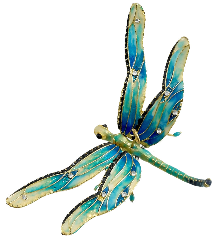 Dragonfly Turquoise Coissonne Ornament