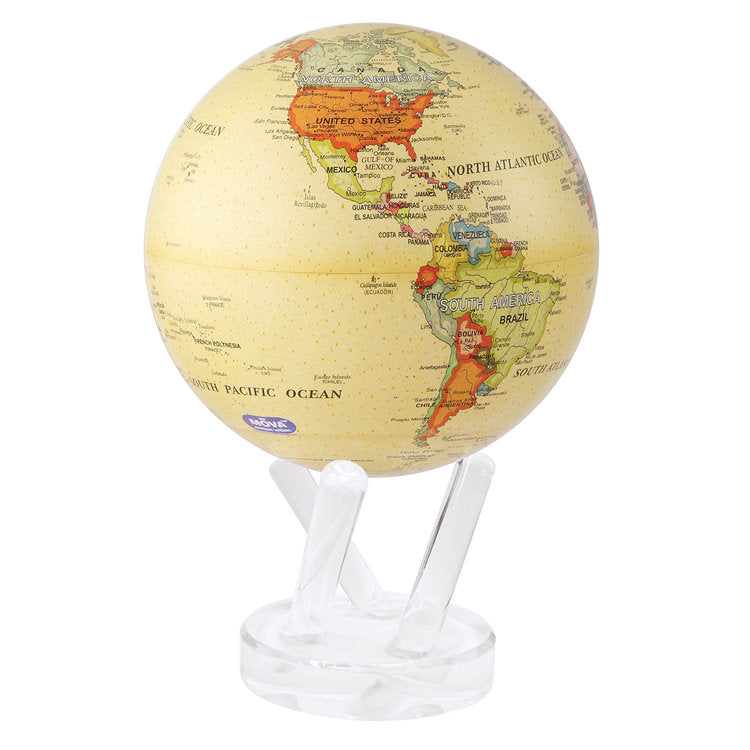 Globe 4.5",Political Map w/Base