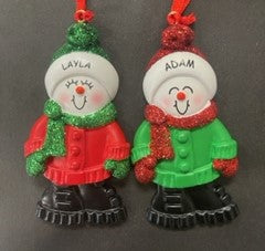 Personalizeable Snowman in Boots